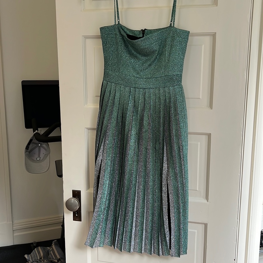 Misha Collection Midi Dress Sexy Slit Size 2